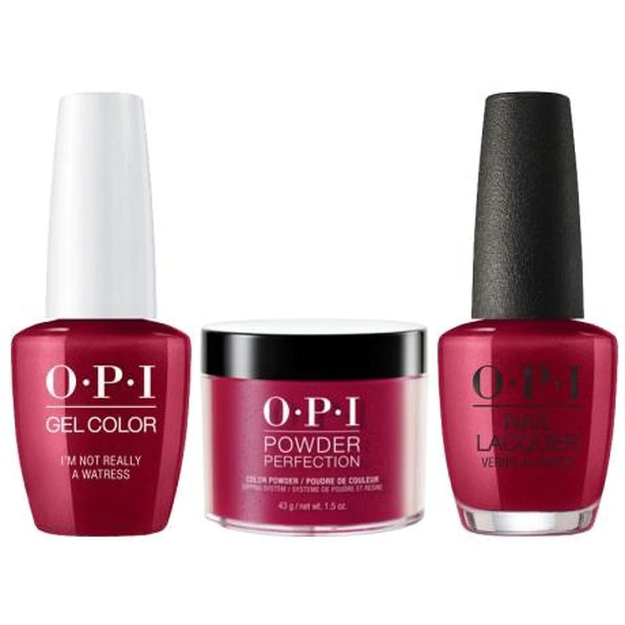 OPI COMBO 3 IN 1 MATCHING - GCH08A-NLH08-DPH08 I'M NOT REALLY A WAITRESS