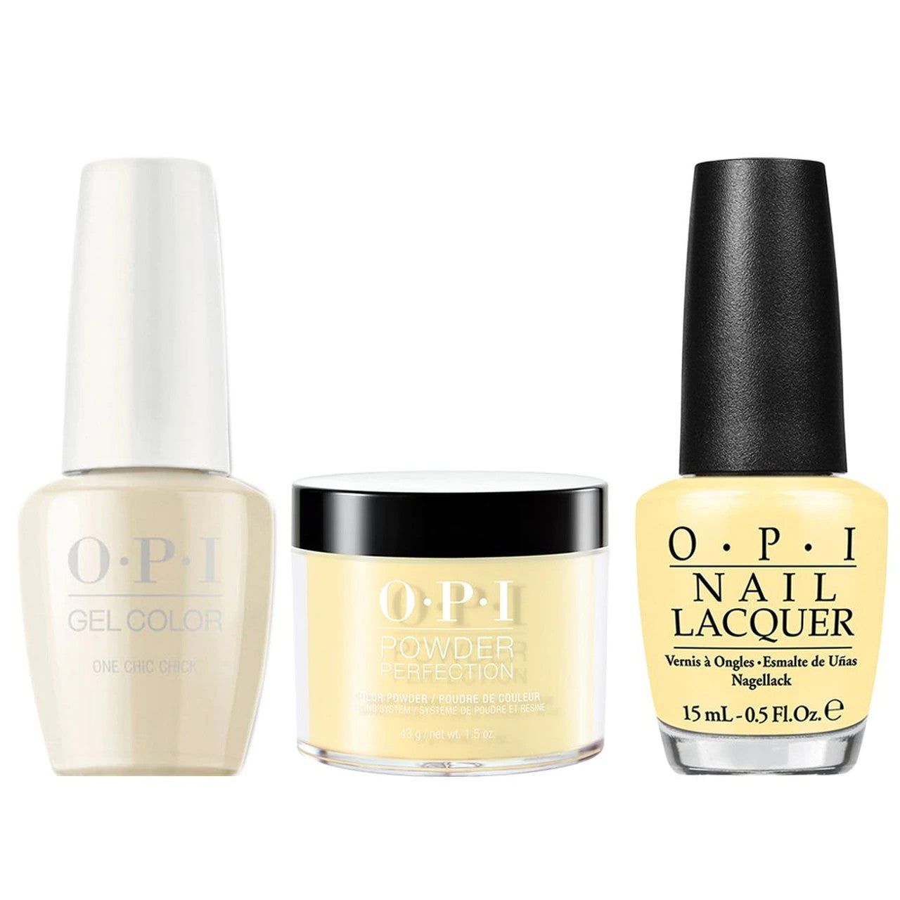 OPI COMBO 3 IN 1 MATCHING - GCT73A-NLT73-DPT73 ONE CHIC CHICK